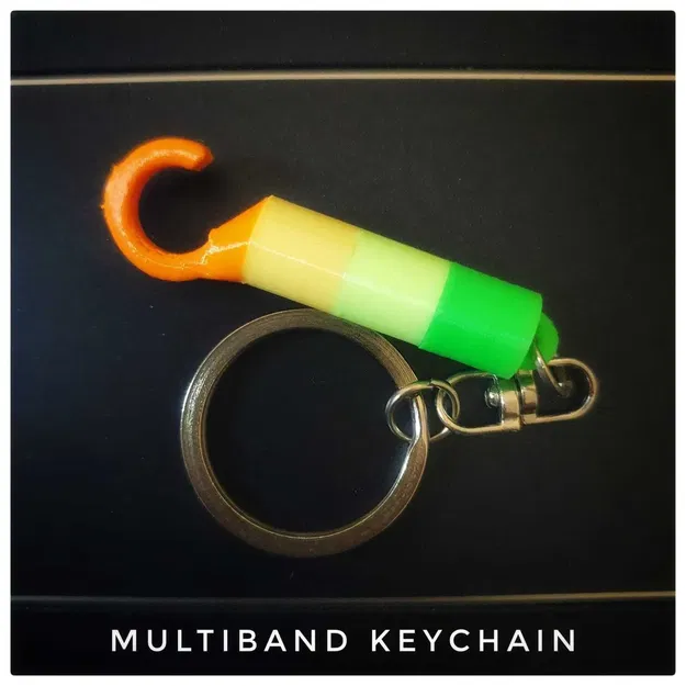 Móc khóa đa băng tần với màu sắc tùy chỉnh và chữ nổi Braille - Image 2