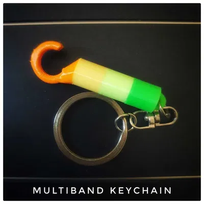 Móc khóa đa băng tần với màu sắc tùy chỉnh và chữ nổi Braille