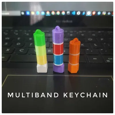 Móc khóa đa băng tần với màu sắc tùy chỉnh và chữ nổi Braille