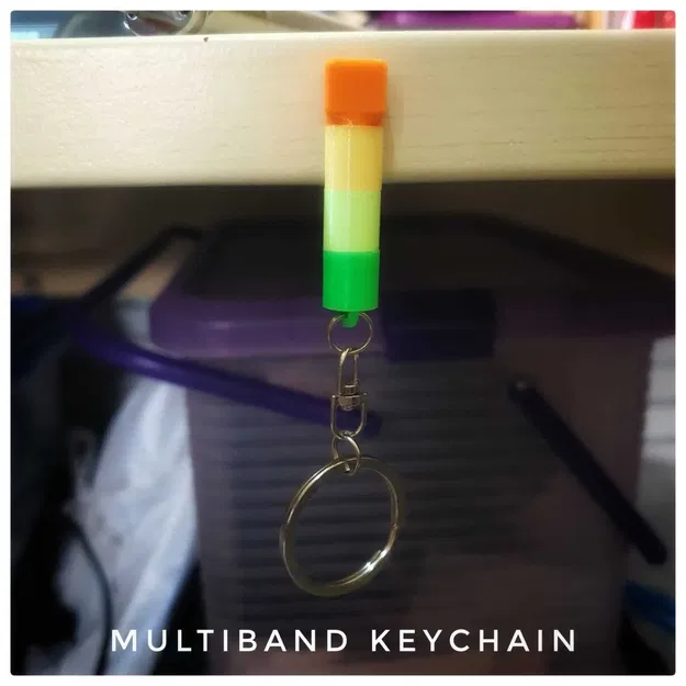 Móc khóa đa băng tần với màu sắc tùy chỉnh và chữ nổi Braille - Image 6