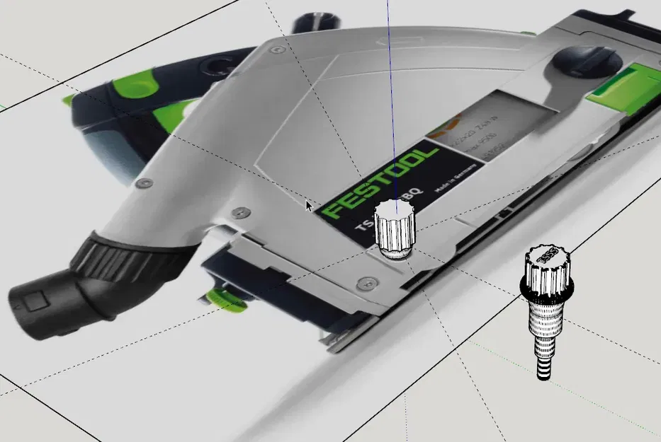 Chốt khóa dao chia cho Festool TS 55 REBQ để cắt melamine - Image 1