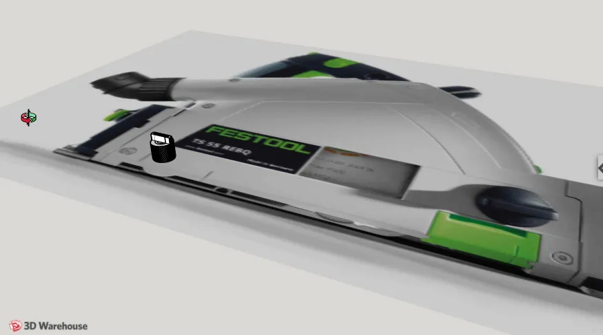 Chốt khóa dao chia cho Festool TS 55 REBQ để cắt melamine - Image 3