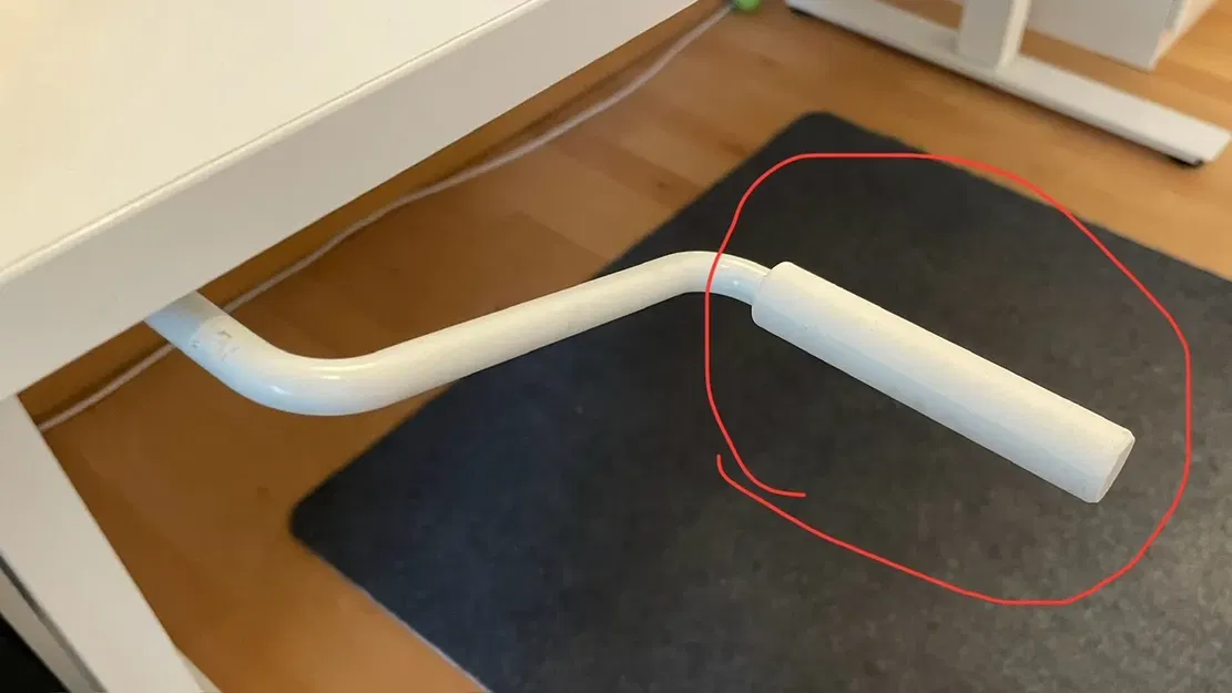 Tay quay thay thế cho bàn làm việc IKEA Trotten - Image 1
