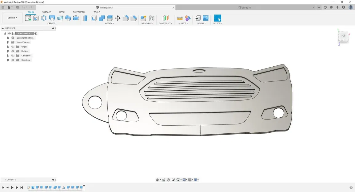 Móc khóa Ford Mondeo / Fusion MK5 nhiều màu sắc - Image 2