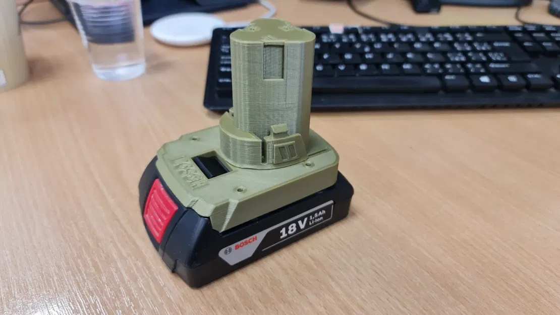 Bộ chuyển đổi pin Bosch sang Parkside A12 - Image 1