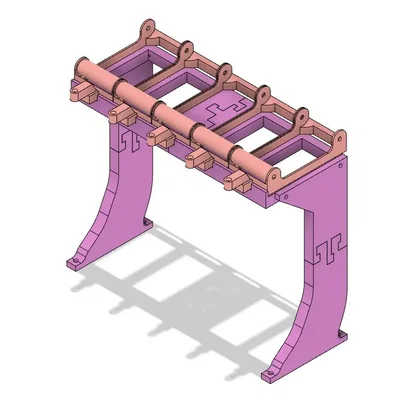 Giá đỡ cuộn MMU phía sau máy in 3D