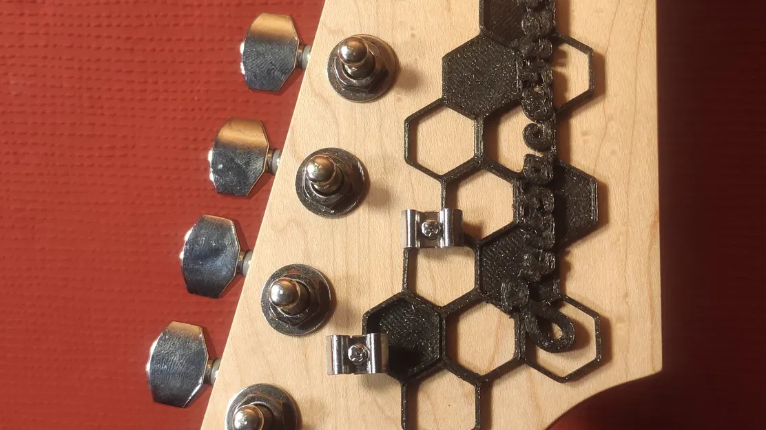 Đồ trang trí đầu guitar Prusacaster phong cách Prusa-Hexagon - Image 3