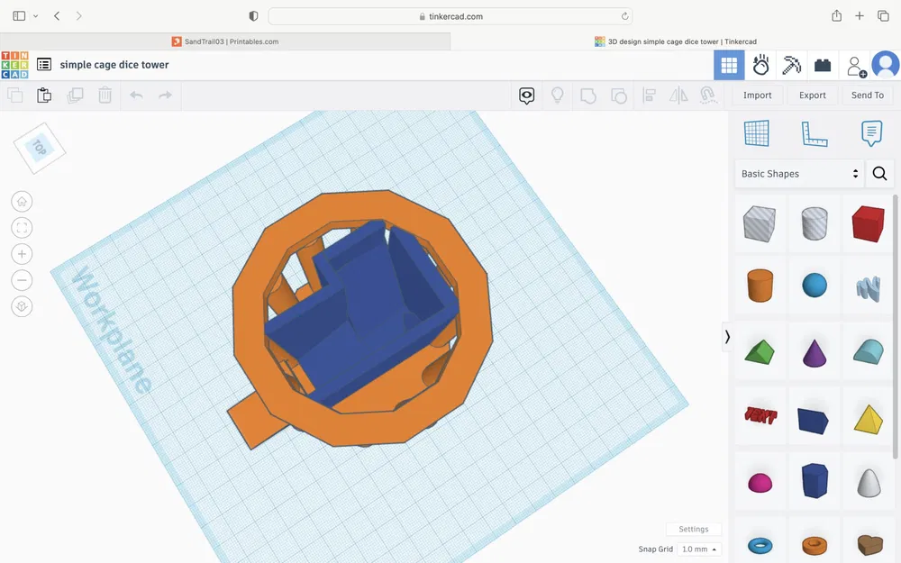 Tháp xúc xắc lồng đơn giản cho xúc xắc dưới 20mm - Image 2