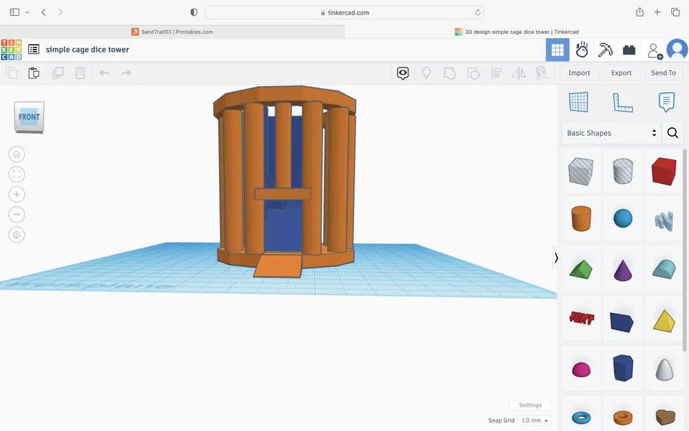 Tháp xúc xắc lồng đơn giản cho xúc xắc dưới 20mm - Image 3