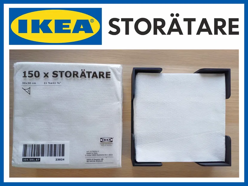 Giá đỡ khăn ăn 15x15 cm cho Ikea Storatare - Image 1