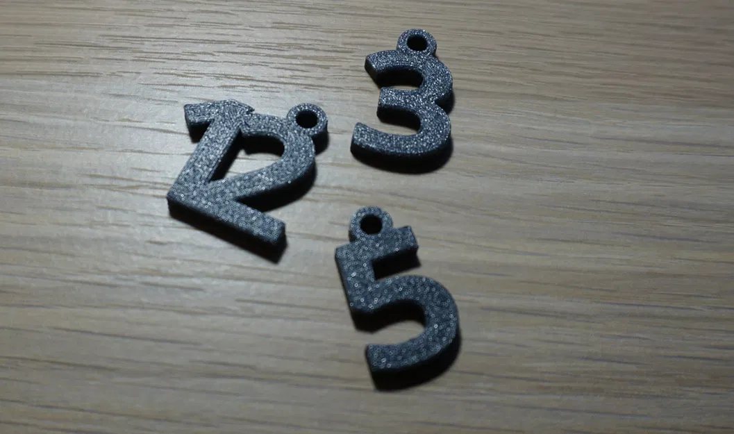 Móc khóa số từ 1-30, dày 4mm - Image 3