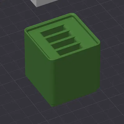 Giá đỡ dụng cụ cạo in Gridfinity cho giường in 3D