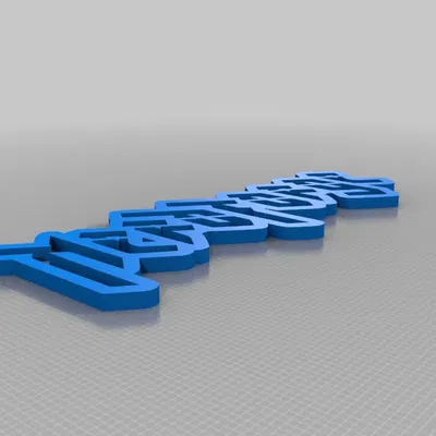 Biểu tượng và chữ cái NerdForge trong mô hình 3D