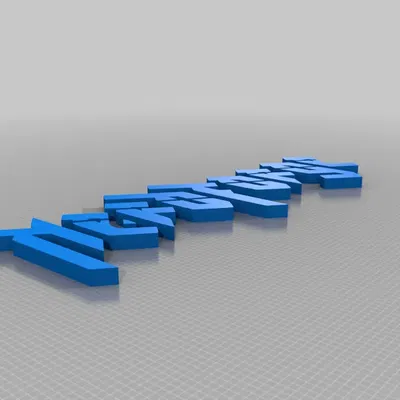 Biểu tượng và chữ cái NerdForge trong mô hình 3D