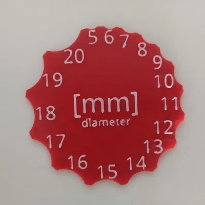 Công cụ đo đường kính góc tròn cho fillet 90 độ