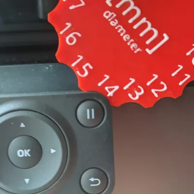 Công cụ đo đường kính góc tròn cho fillet 90 độ