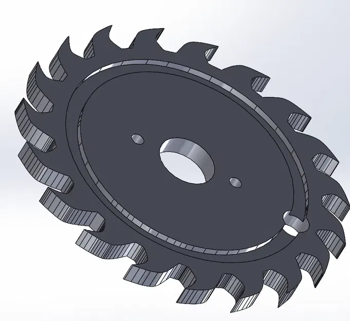 Móc khóa hình lưỡi cưa nhỏ 5 cm cho máy in 3D - Image 1