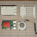 Vỏ máy tính Raspberry Pi 4 với quạt Toshiba T-318C-2 - Thumbnail 2