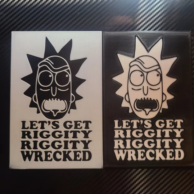 Logo "Lets get riggity riggity wrecked" với Rick Sanchez - Image 1