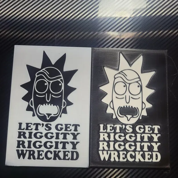 Logo "Lets get riggity riggity wrecked" với Rick Sanchez - Image 2
