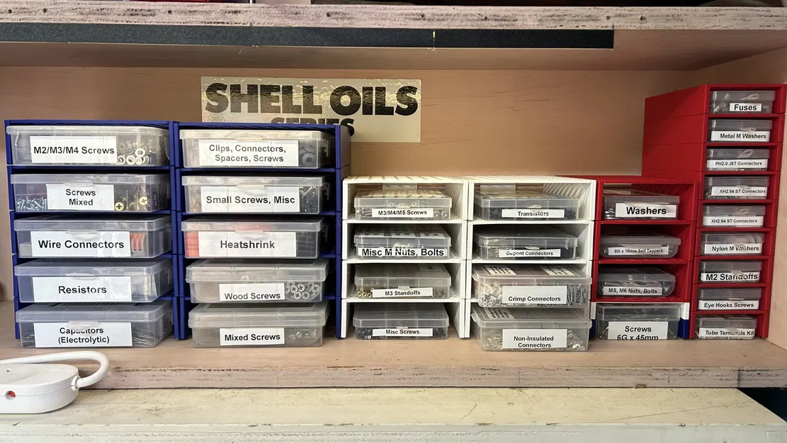 Giá kệ xếp chồng nhiều kích thước cho linh kiện phần cứng - Image 1