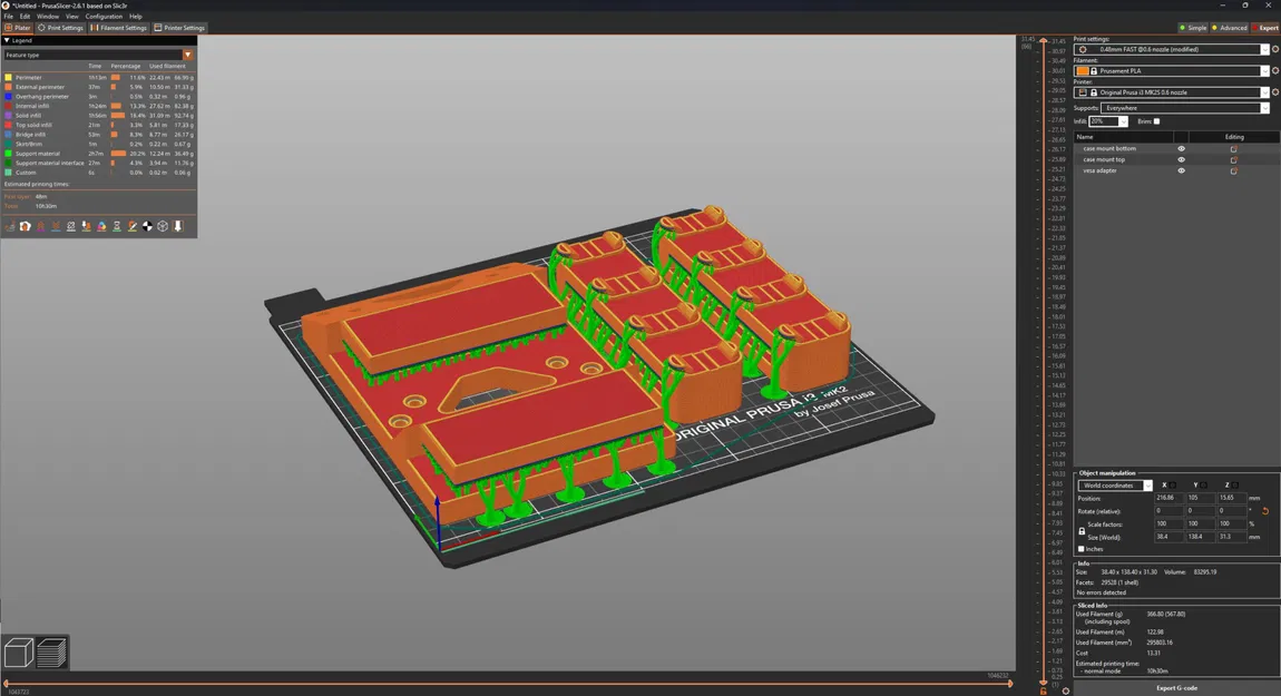 Giá đỡ màn hình cho thùng máy Cooler Master QUBE 500 - Image 13