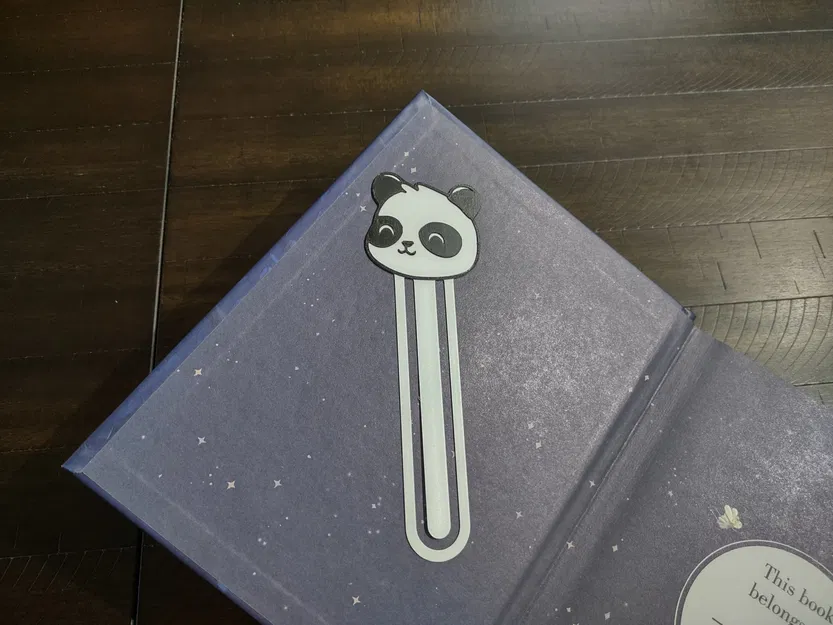 Dấu sách gấu trúc hạnh phúc dễ thương - Image 2