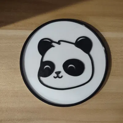 Đế lót ly gấu trúc dễ thương màu sắc vui vẻ