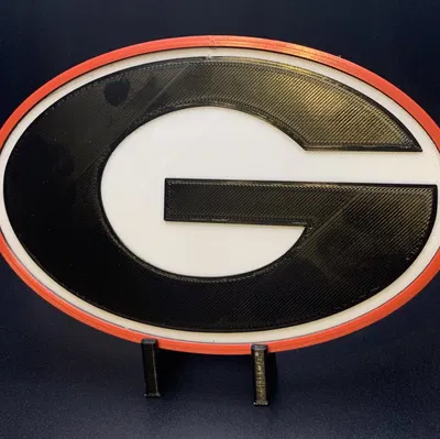 Biểu tượng 3D đội bóng đại học Georgia Bulldogs