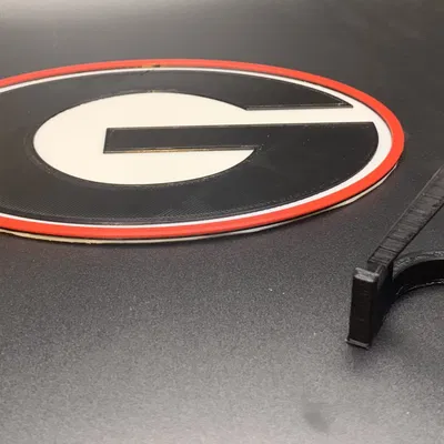 Biểu tượng 3D đội bóng đại học Georgia Bulldogs