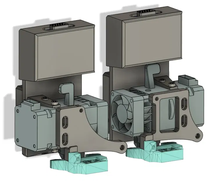 Hệ thống gắn hai đầu phun BIQU H2 cho Tenlog TL-D3 Pro - Image 2