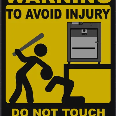 Biển báo cảnh báo cho máy in 3D Bambu Lab P1S