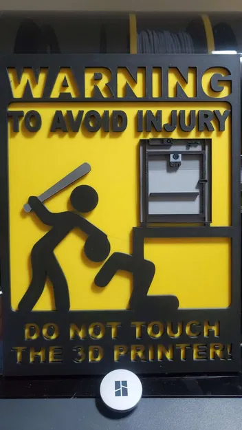 Biển báo cảnh báo cho máy in 3D Bambu Lab P1S - Image 2