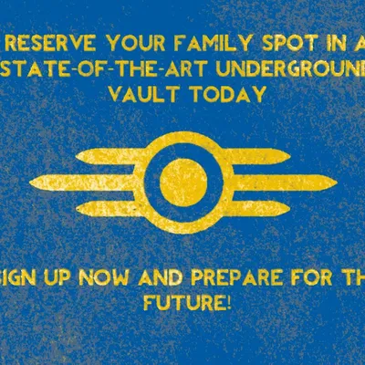 Quảng cáo Vault cũ - Fallout (Hueforge)