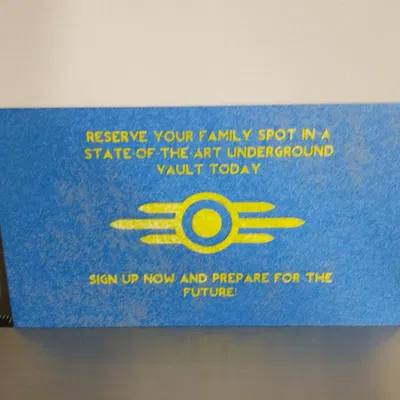 Quảng cáo Vault cũ - Fallout (Hueforge)