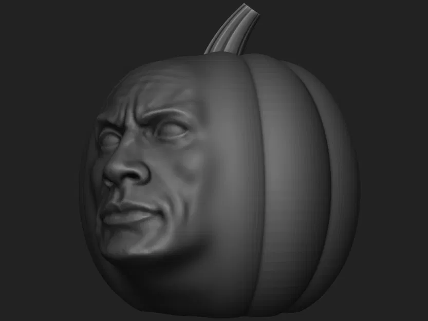 Quả bí ngô Rompkin phong cách Dwayne Johnson - Image 1