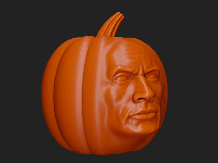 Quả bí ngô Rompkin phong cách Dwayne Johnson - Image 2