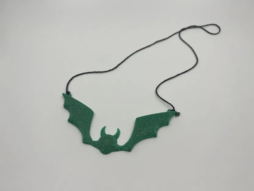 Mặt dây chuyền hình dơi đơn giản cho trang trí Halloween - Image 2