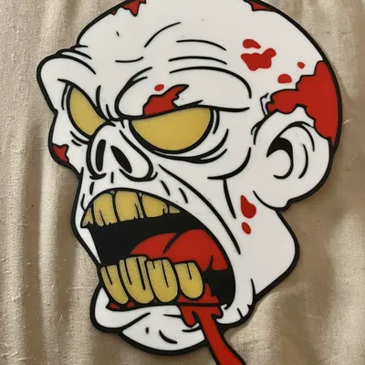 Đầu lâu zombie hoạt hình kinh dị