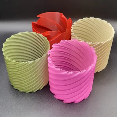 Bình hoa xoắn độc đáo cho chế độ in vase