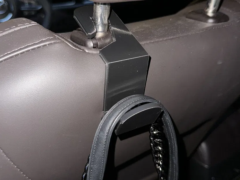 Móc treo túi xách cho xe hơi không cần tháo tựa đầu - Image 4