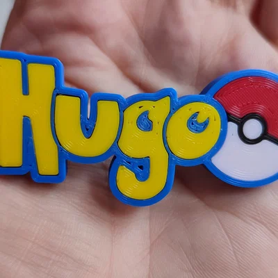 Thẻ tên/ móc khóa chủ đề Pokemon tùy chỉnh theo tên