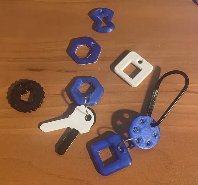 **Móc khóa cảm giác với thiết kế đa dạng và dễ nhận biết** - Image 1