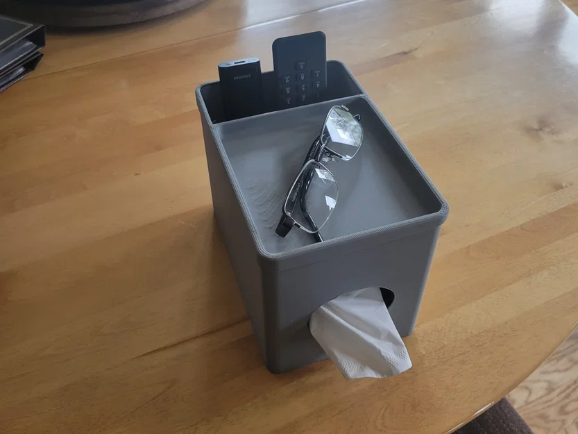 Giá đỡ hộp khăn giấy với ngăn chứa điều khiển từ xa - Image 1