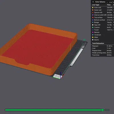 Khay để dưới bàn gắn bằng băng dính VHB