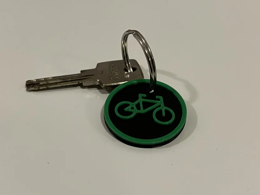 Móc khóa hình xe đạp sử dụng biểu tượng CC0 - Image 1