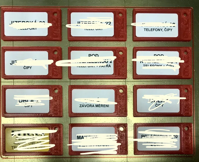 Thẻ nhận diện cho chìa khóa in theo mẫu - Image 3