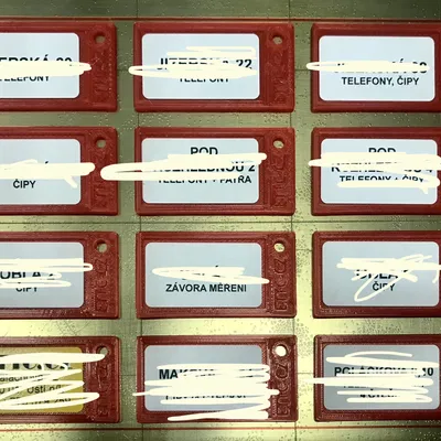 Thẻ nhận diện cho chìa khóa in theo mẫu