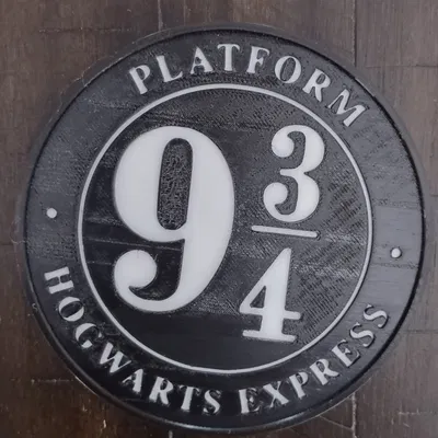 Lót ly Thinner Hogwarts Express platform 9-3/4 đa sắc