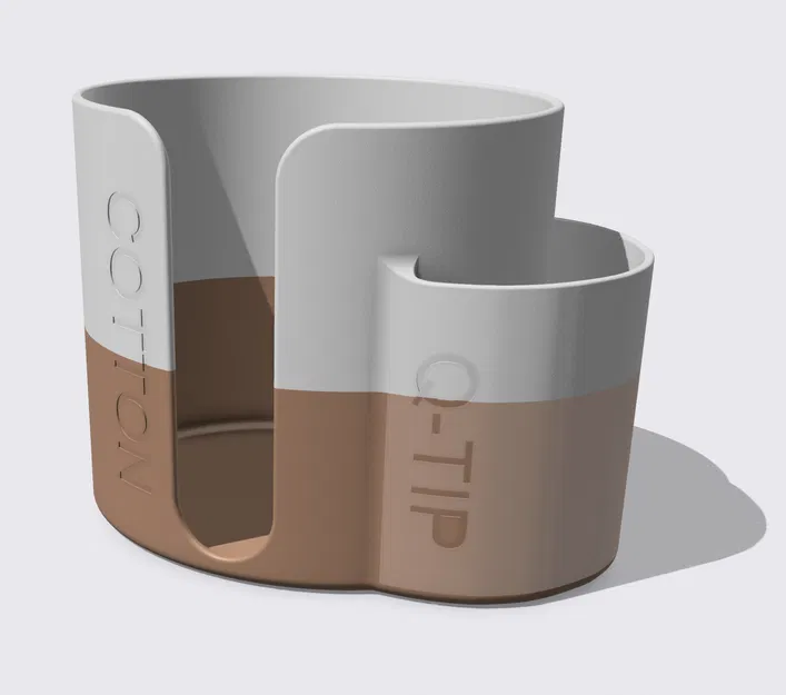 Giá đỡ bông và tăm bông hình oval cho phòng tắm - Image 2